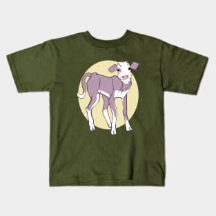 Baby Calf in purple Kids T-Shirt